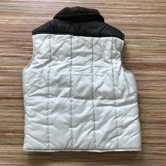 Pedigree Black  Silver Puffer Vest Vintage 80s Made in Canada 40 Chest - Picture 6 of 7